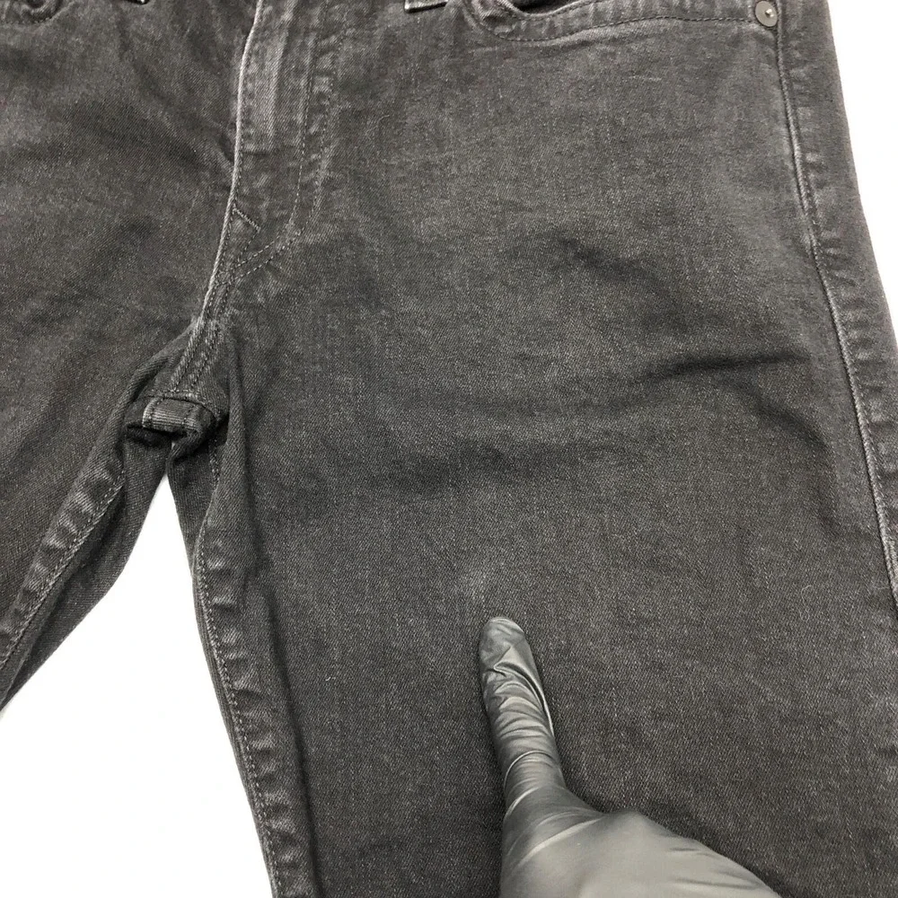 True Religion Ricky Jeans Mens 36x32 Charcoal Relaxed Straight Denim USA Stretch